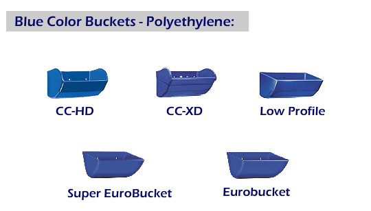 Tapco Replacement Blue Color Buckets