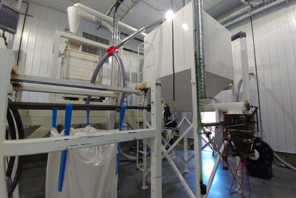 FLOUR MILL IN HAGUE, SASKATCHEWAN NOW EQUIPED WITH A CLIPPER SEED CLEANER, A BARLEY PEARLER AND A FLOUR MILLING SYSTEM.